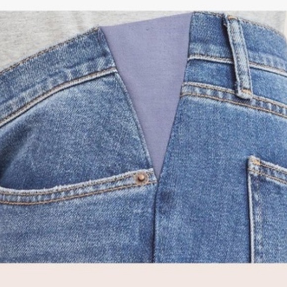Hatch the boyfriend Light Blue Straight Leg Maternity Jeans size 28 - Picture 8 of 9